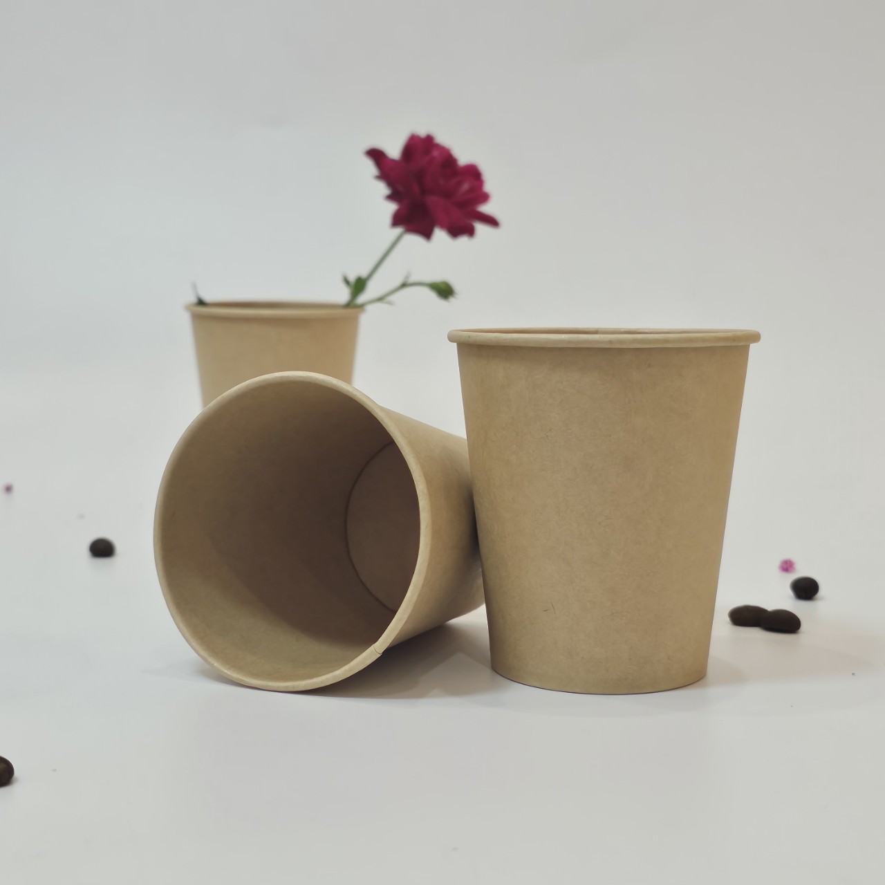 Cốc giấy 7oz (210ml) màu nâu Kraft 1 Cốc giấy 7oz - 210ml kraft