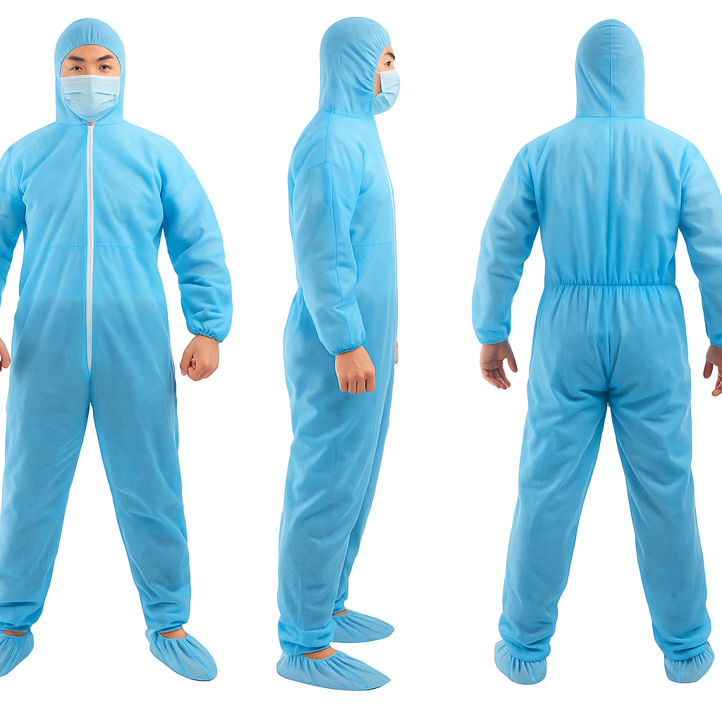 Quần áo vải không dệt dùng 1 lần 1 Quần áo dùng 1 lần