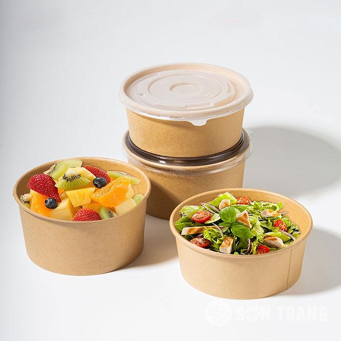 Bát giấy đựng cơm kraft 1000ml 1 Bat giay dung com