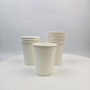 Coc giay 9oz mau trang