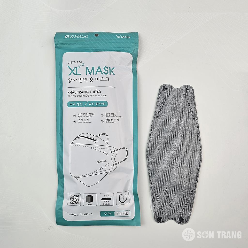 Khẩu trang KF94 kháng khuẩn 4 lớp 3 Khau trang kf94 xuan lai mau xam