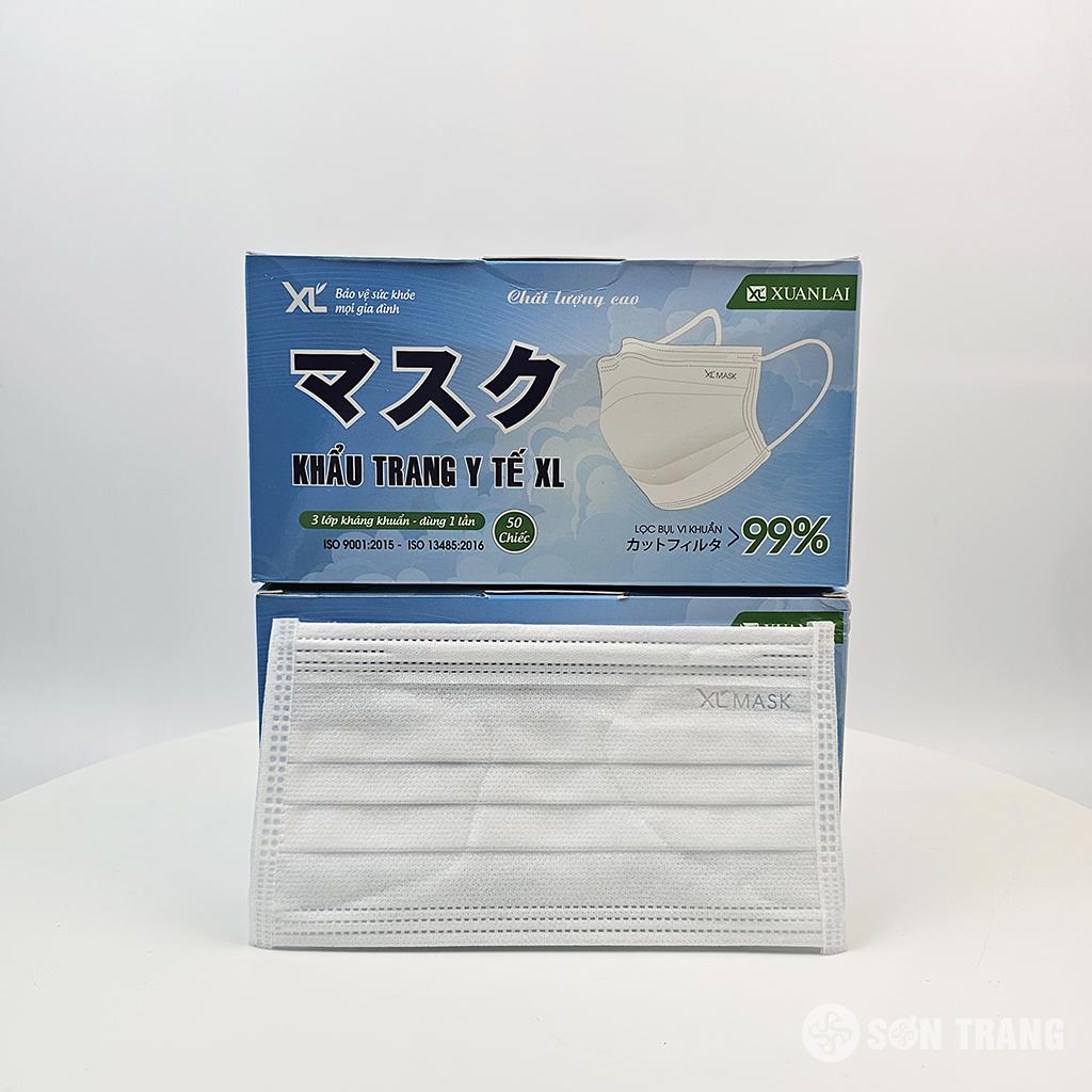 Khẩu trang y tế 3 lớp XL Mask 1 Khau trang y te 3 lop mau trang