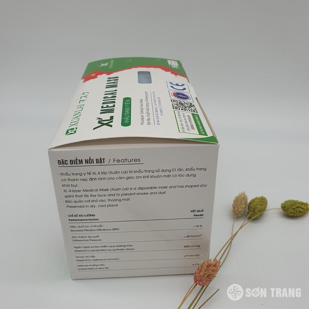 Khẩu trang y tế 4 lớp kháng khuẩn 8 Khau trang y te 4 lop Xuan Lai chong bui