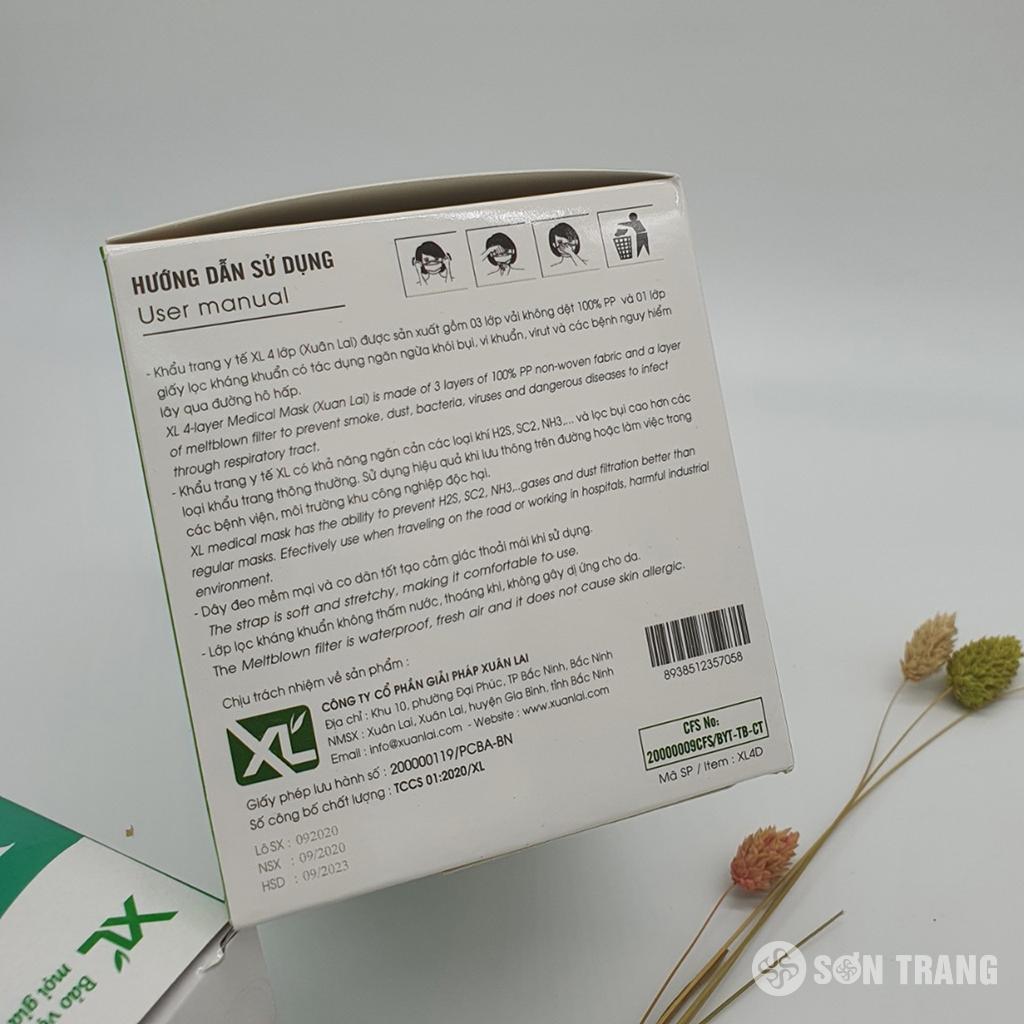 Khẩu trang y tế 4 lớp kháng khuẩn 7 Khau trang y te 4 lop Xuan Lai khang khuan