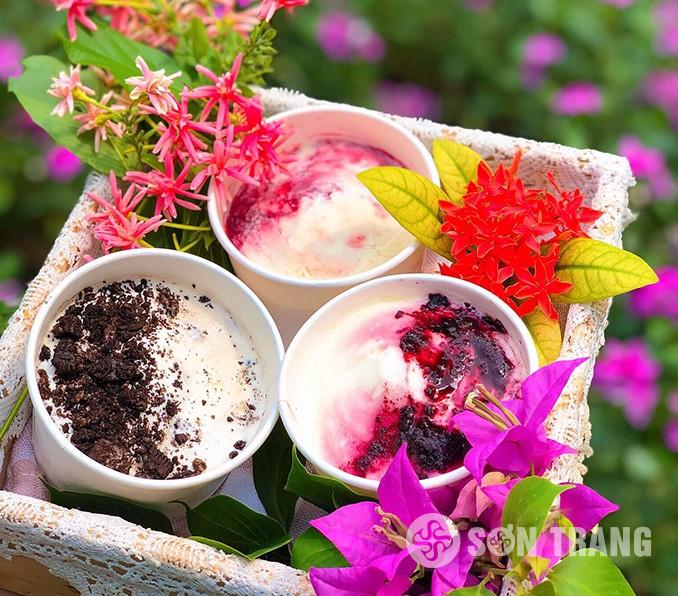 6 mẫu tô giấy đựng kem nhỏ 90ml, 150ml, 250ml, 350ml 1 To giay dung kem tuoi