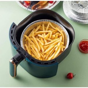 Khay nhôm nót nồi chiên không dầu 22cm 5 khay lot noi chien khong dau